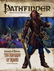 Cover of Pathfinder Adventure Path #25: The Bastards of Erebus (Council of Thieves 1 of 6)
